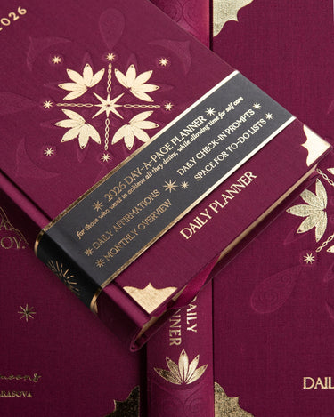 2026 Daily Planner - Rich Burgundy
